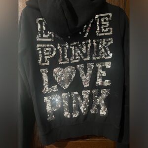 Victoria Secret Rare Bling zip up hoodie